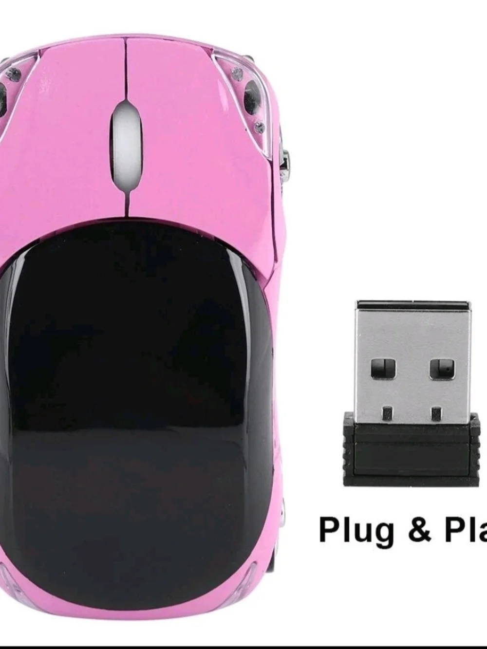2.4G Car Mouse with USB Reciver 1600DPI Optical Mouse for PC Computer